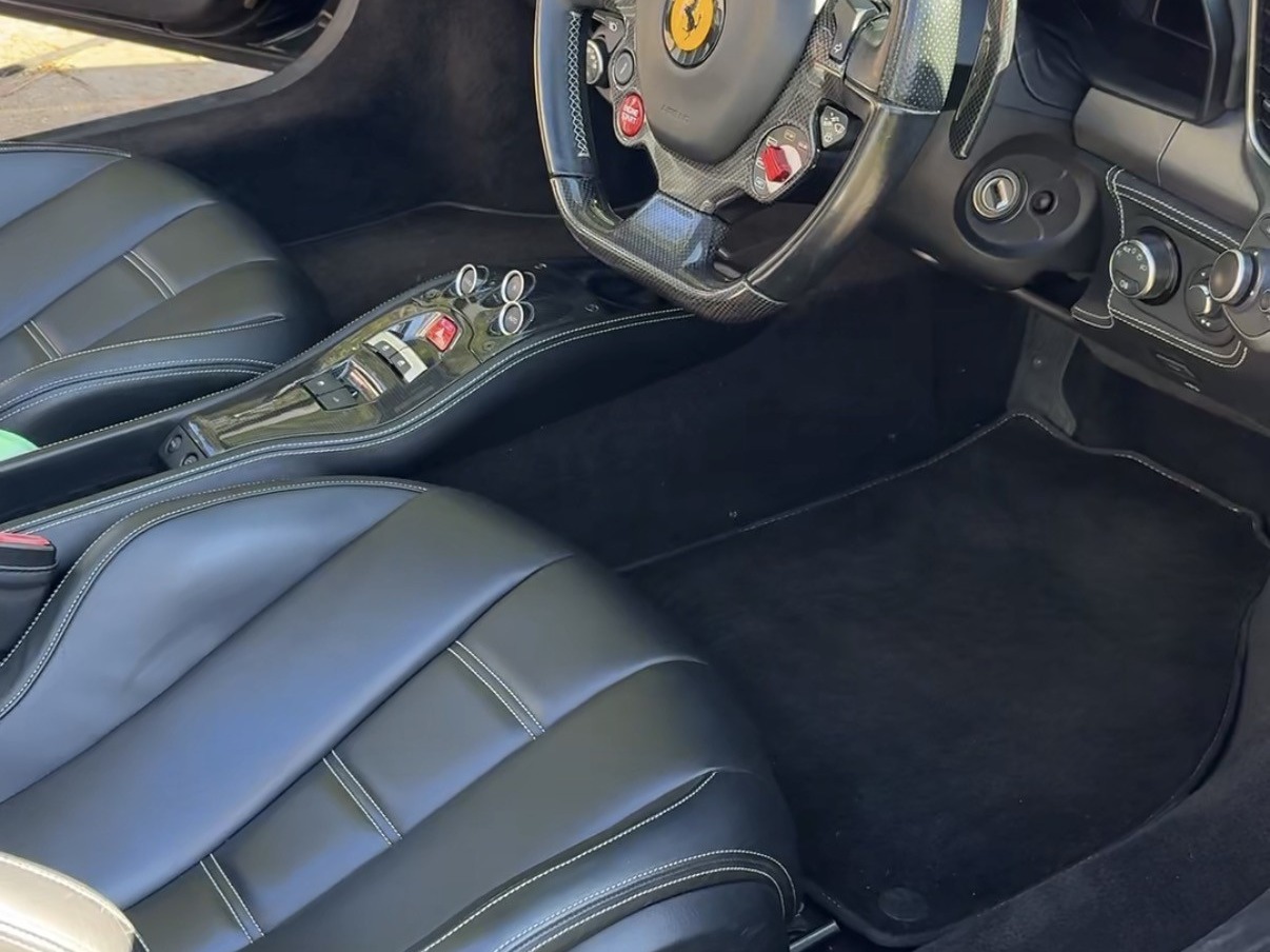 Luxury sports car interior makeover